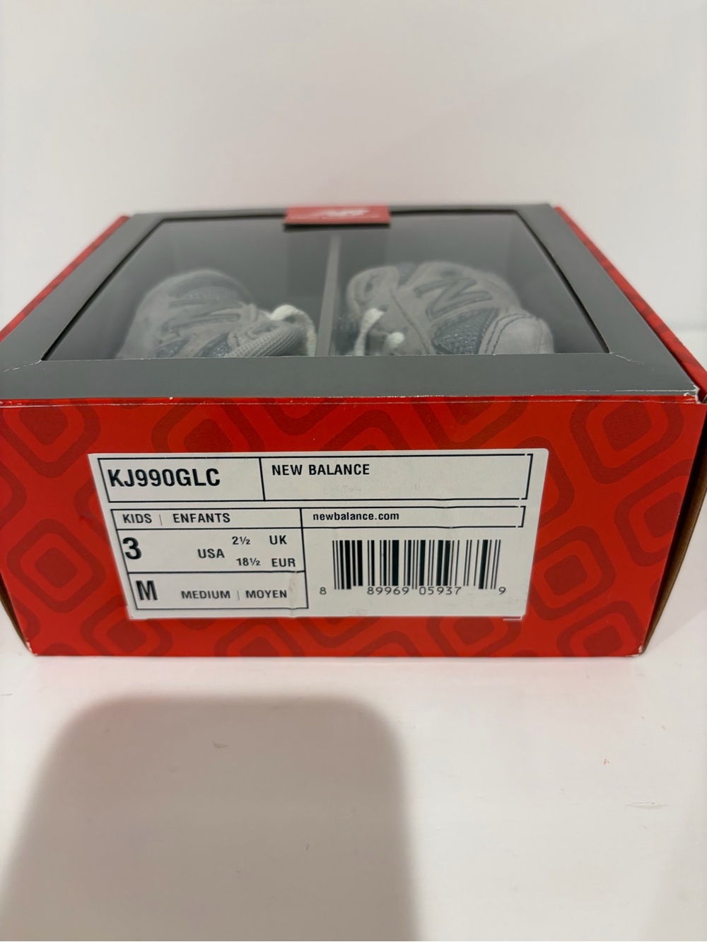 New Balance Kids Gray Suede Mesh Sneakers - Picture 2 of 10